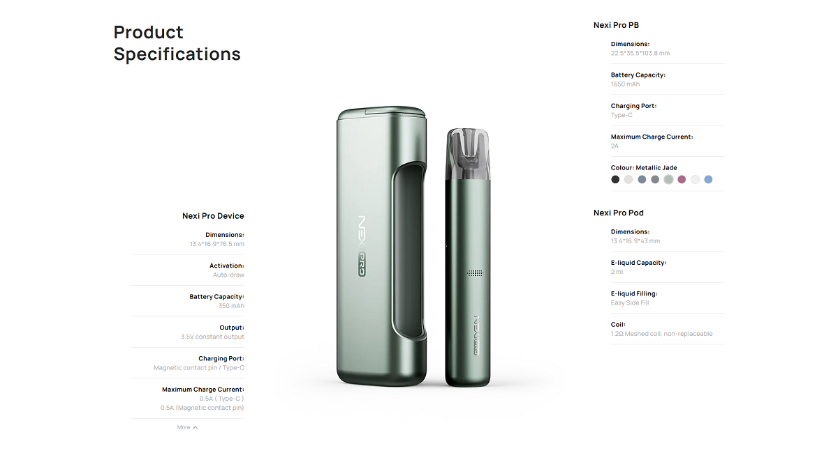 nexi pro pod kit 1650 350mah 2ml by aspire 10