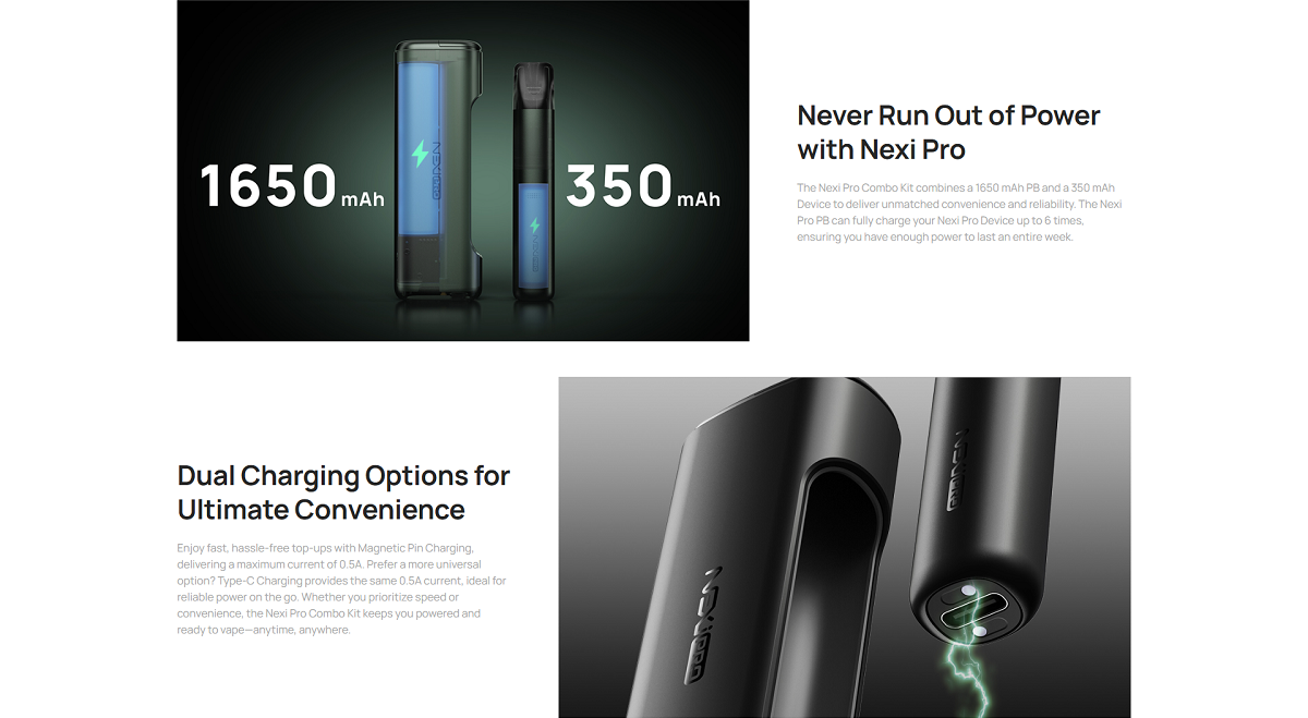 nexi pro pod kit 1650 350mah 2ml by aspire 4