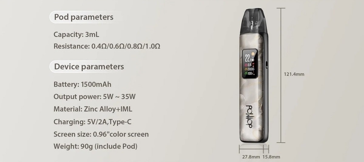 dotpod plus pod kit 1500mah 35w 3ml by dotmod 7