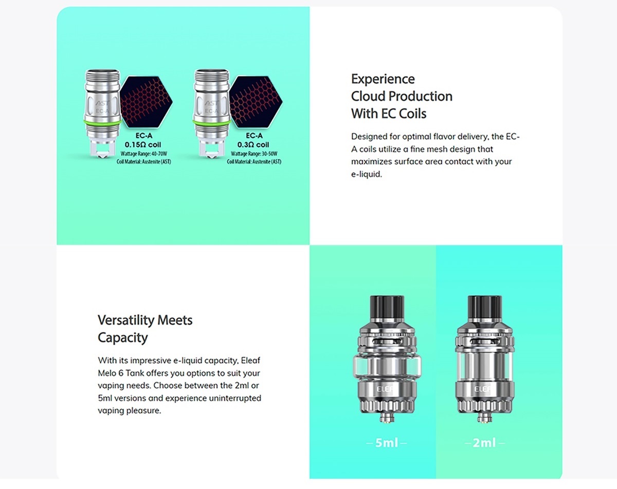 melo 6 5ml 32mm by eleaf 5