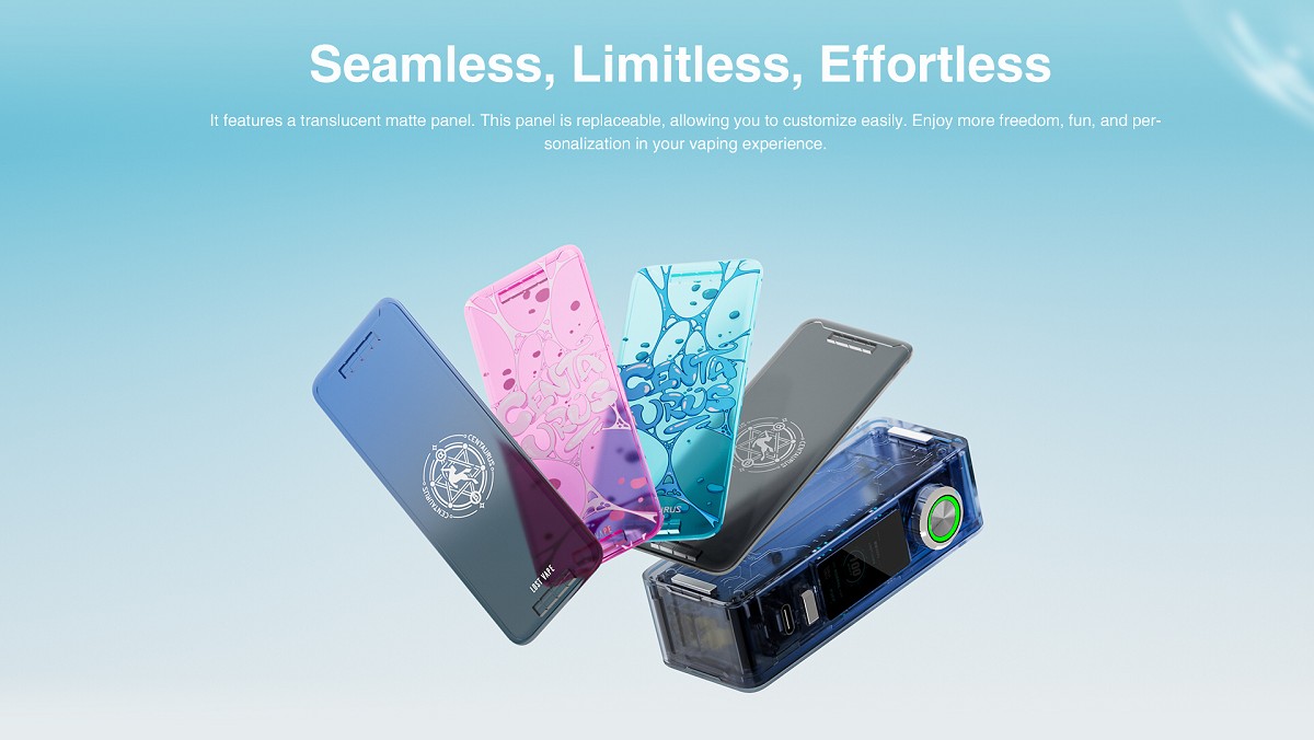 centaurus n100 box mod 100w 21700 by lost vape 3