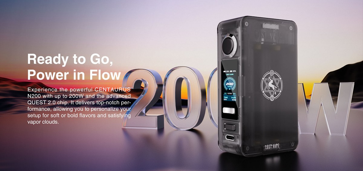 centaurus n200 box mod 200w 2x 18650 by lost vape 4