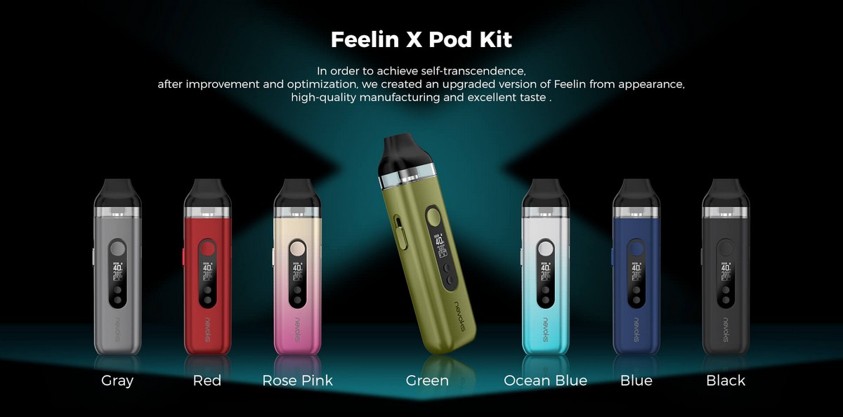 feelin x 1600mah 5ml pod kit by nevoks 1