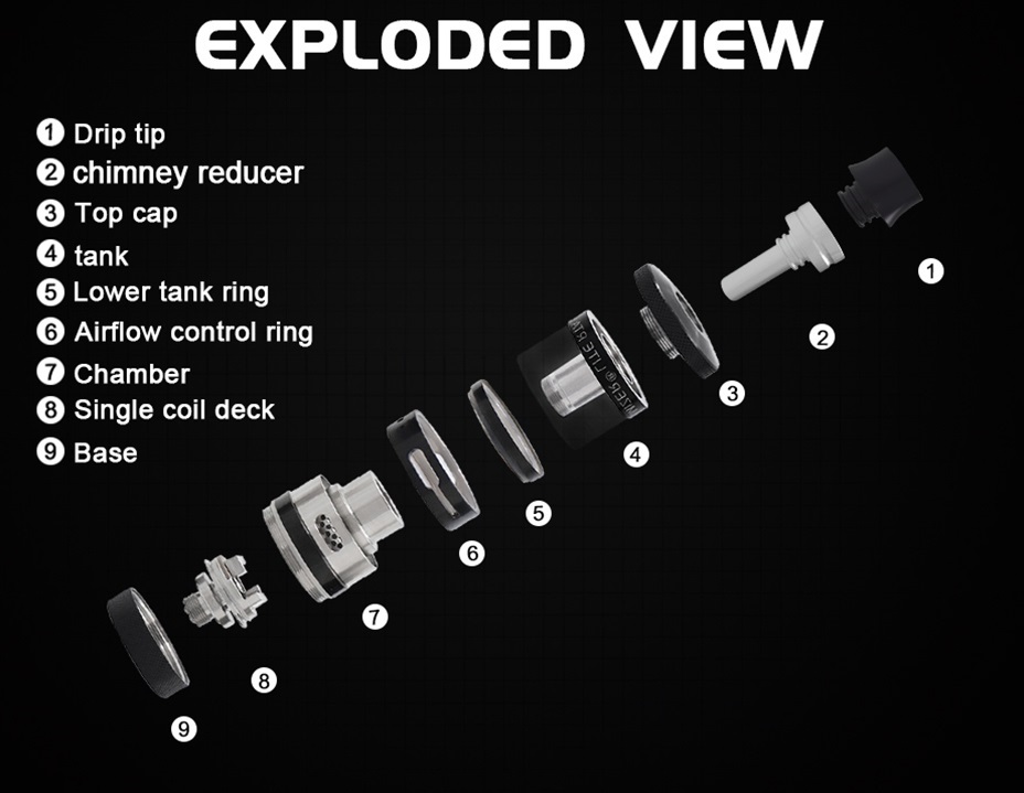aromamizer lite rta vape experts v1 5 23mm by steam crave 6