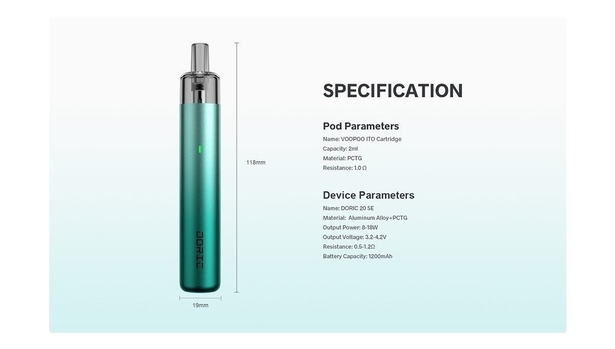 doric 20 se kit 1200mah 2ml by voopoo 10